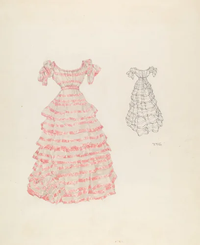 Dress by Aurelia Arbo, index of american design, 1937