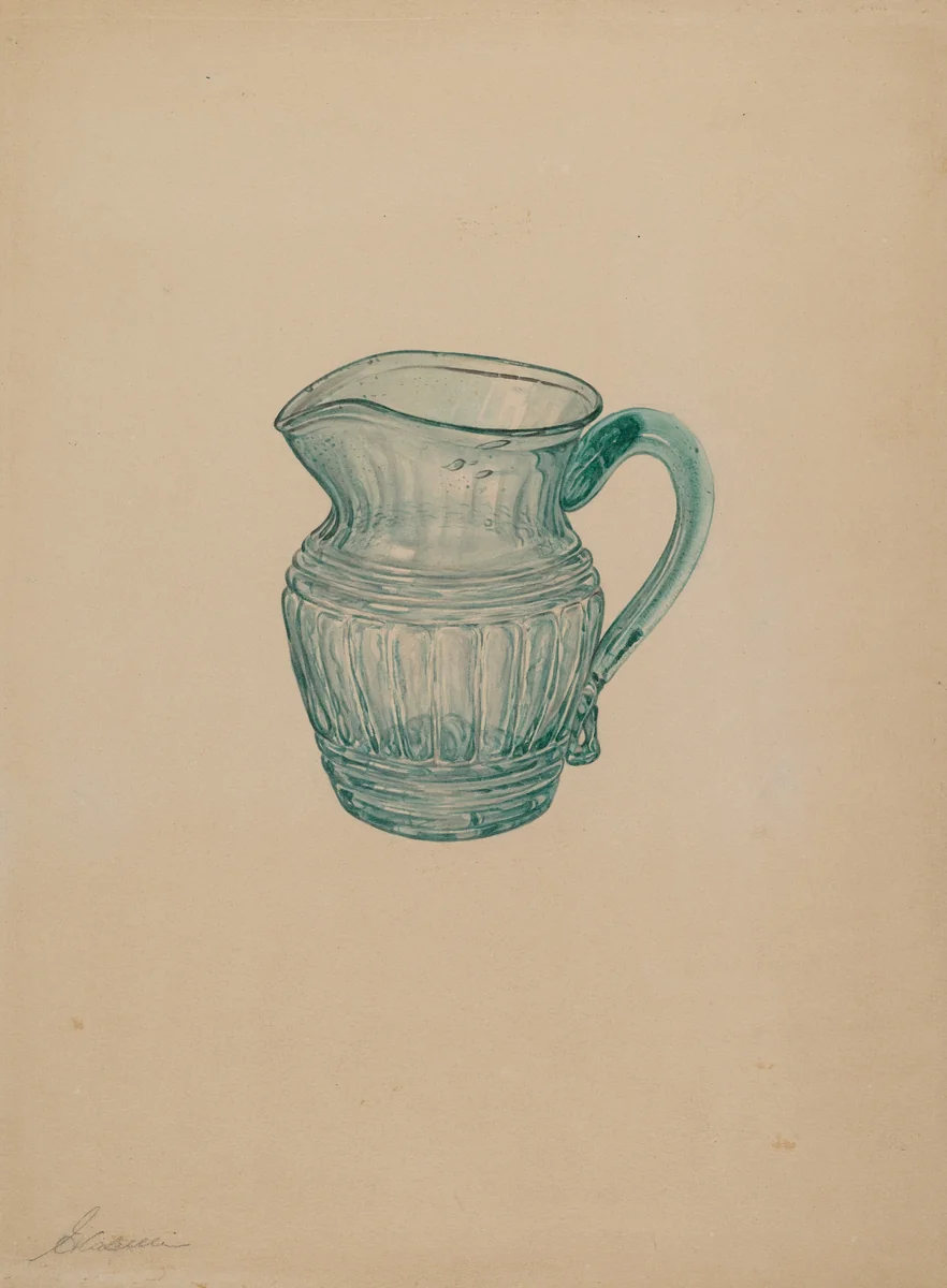 Creamer by Giacinto Capelli, index of american design, 1937