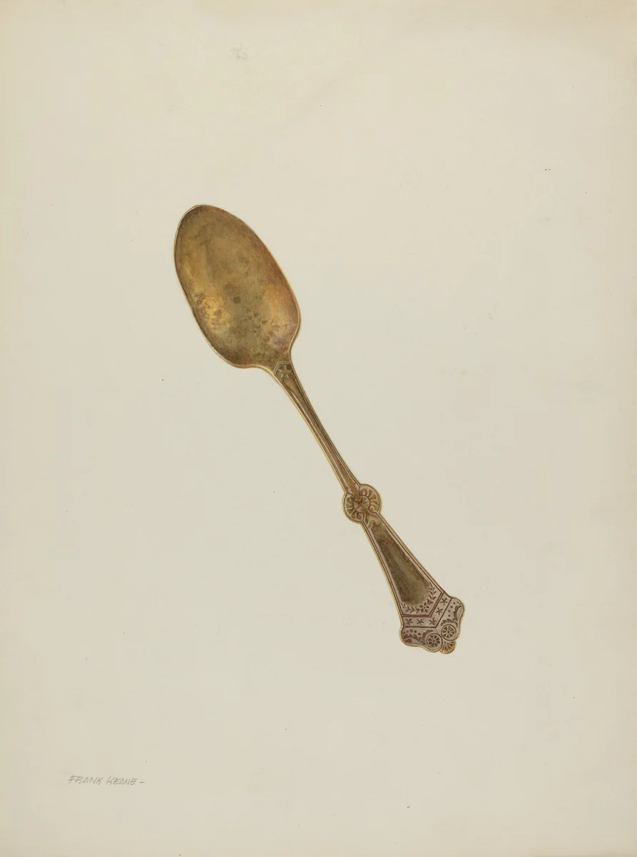Dessert Spoon by Frank M. Keane, index of american design, 1940