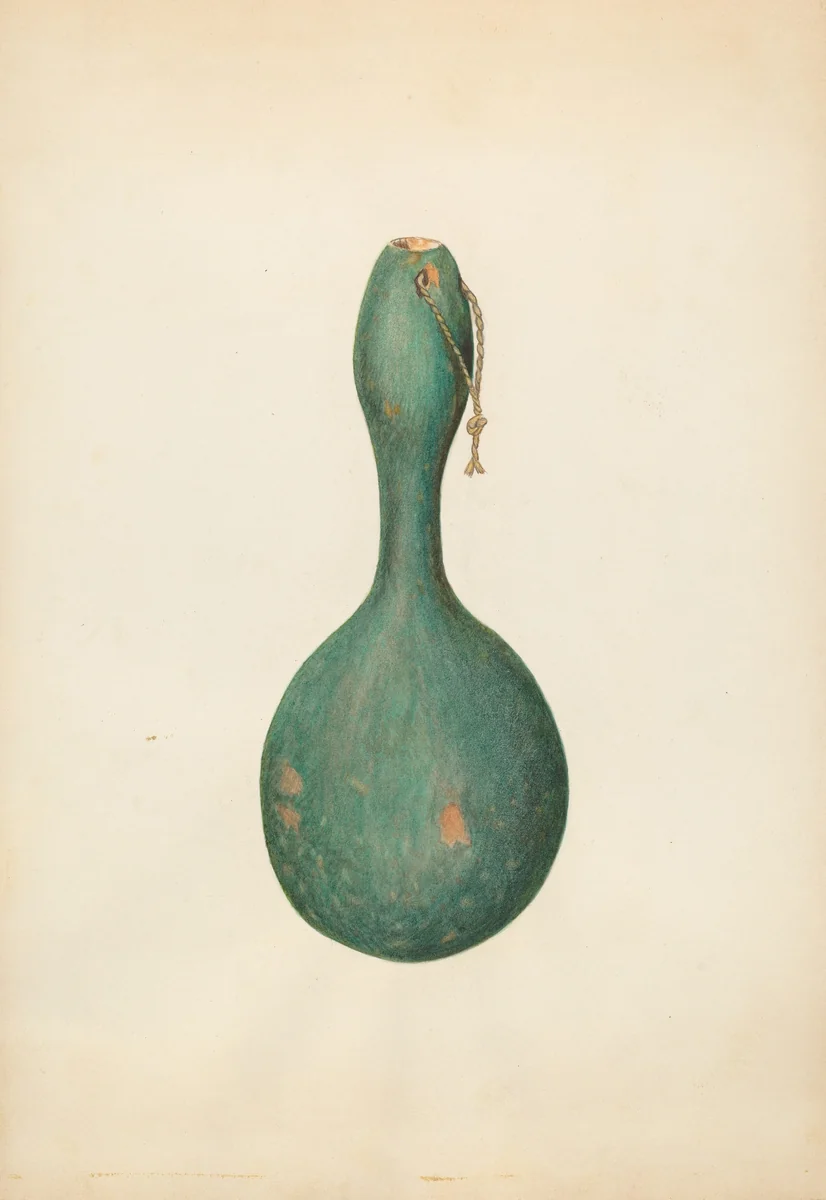 Gourd Bottle by Sydney Roberts, index of american design, 1938
