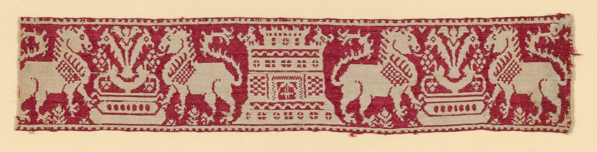 Fragment by Italy, textile, 1601-1625