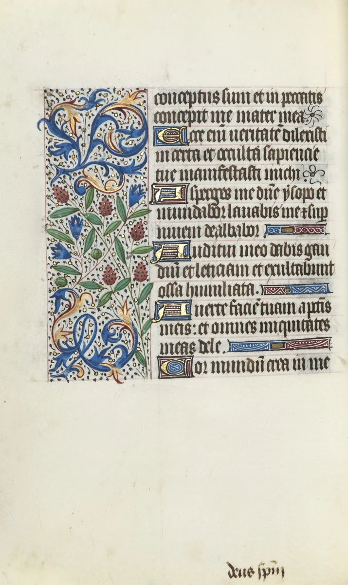 Book of Hours (Use of Rouen): fol. 134v by Master of the Geneva Latini, book, 1465-1475