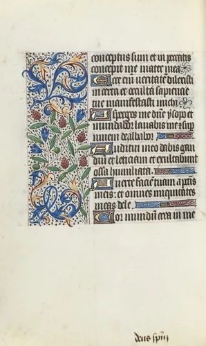 Book of Hours (Use of Rouen): fol. 134v by Master of the Geneva Latini, book, 1465-1475