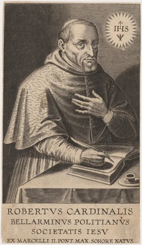 Roberto, Cardinal Bellarminus by Hieronymus Wierix, print, 1553-1619