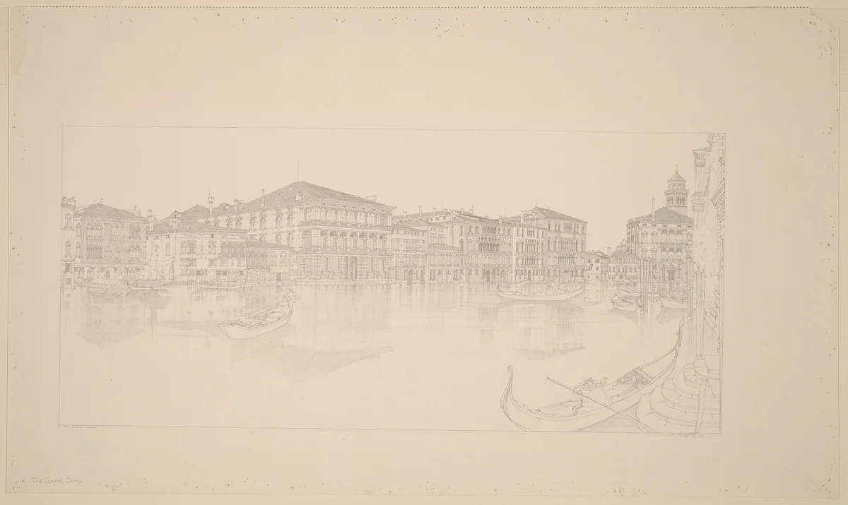The Grand Canal by John Taylor Arms, drawing, 1930