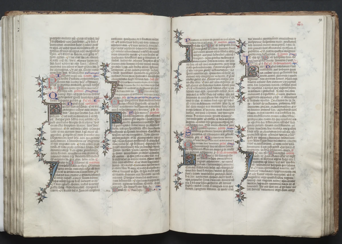 The Gotha Missal: Fol. 92v, Text by Master of the Boqueteaux, book, 1370-1380