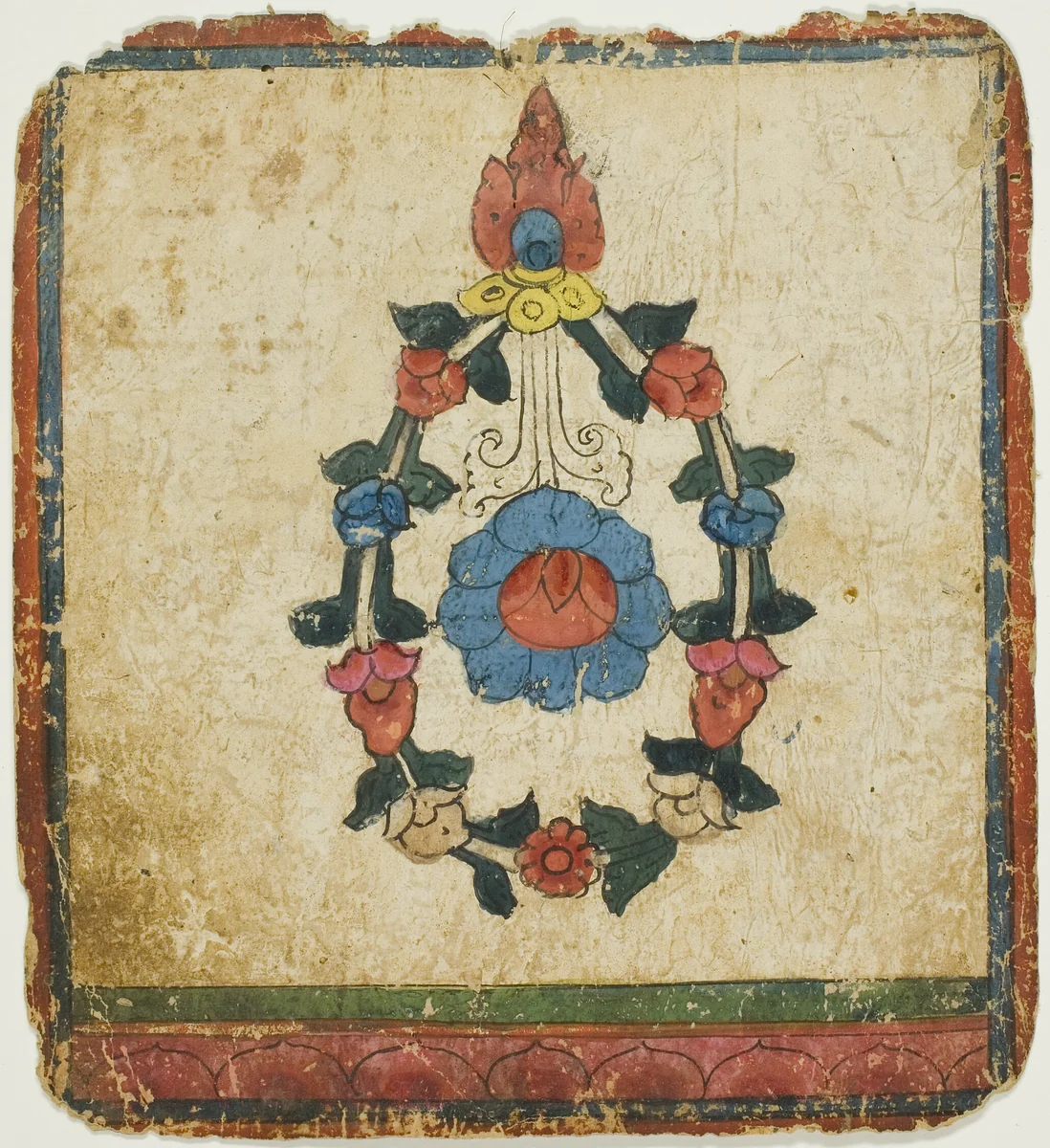Image from a Set of Initiation Cards (Tsakali) by Tibet, drawing, 1299-1499