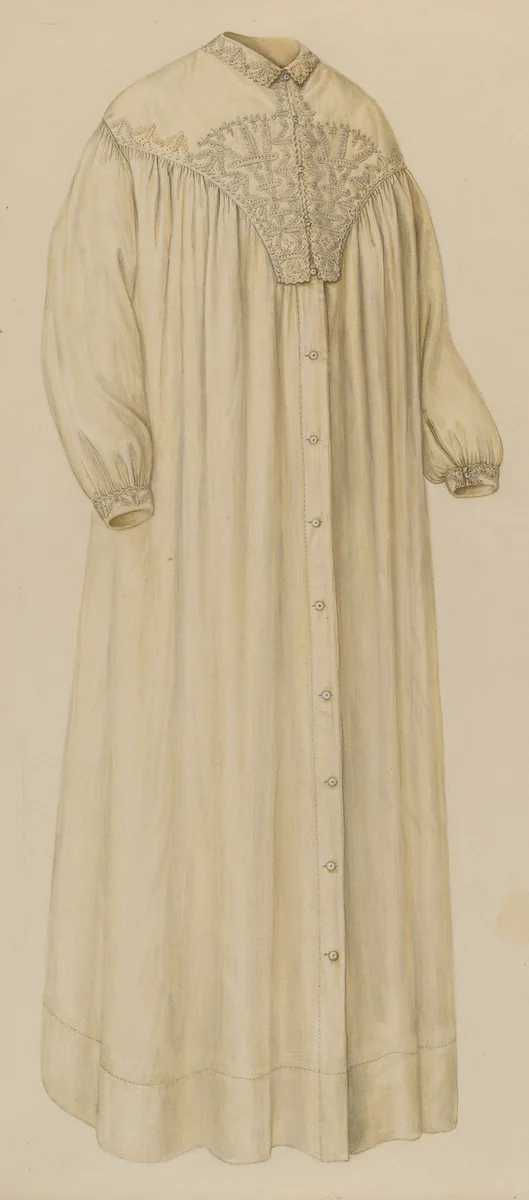 Nightgown by Jean Peszel, index of american design, 1935-1942
