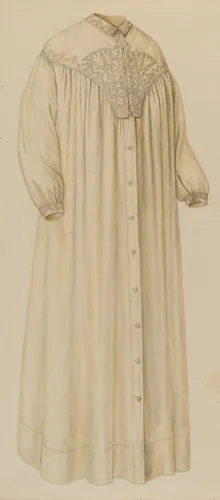 Nightgown by Jean Peszel, index of american design, 1935-1942