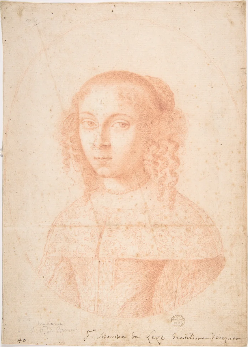 Portrait of a Woman by anonymous, drawing, 1600-1700