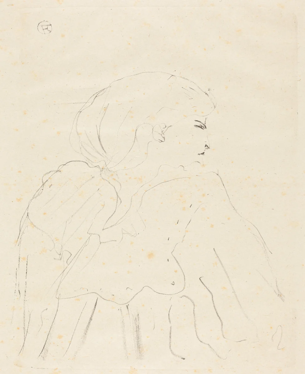 Cassive by Henri de Toulouse-Lautrec, print, 1896