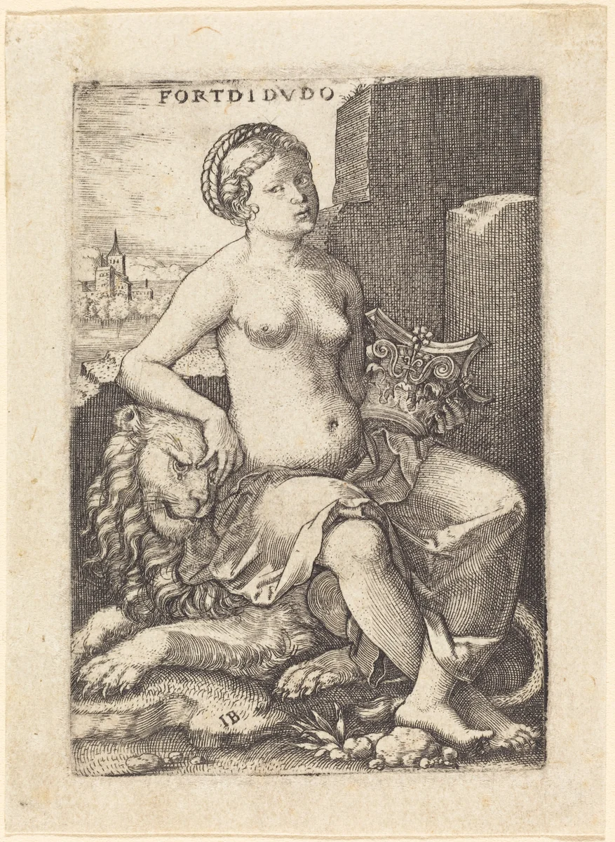 Fortitudo by Master IB, print, 1450-1583