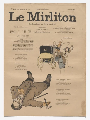 Le Mirliton, no. 116 by Théophile-Alexandre Steinlen, periodical, 1893