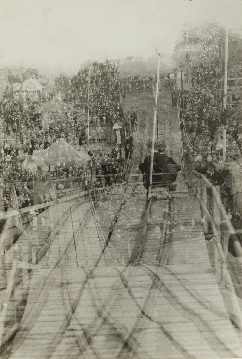 Street Fair, Slide by Germaine Krull, photograph, 1928