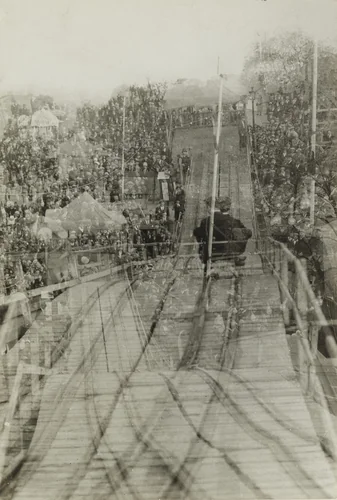 Street Fair, Slide by Germaine Krull, photograph, 1928