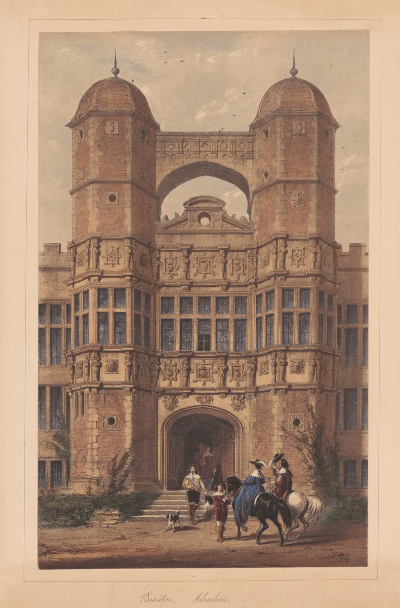 Brereton, Cheshire by Joseph Nash, print, 1849