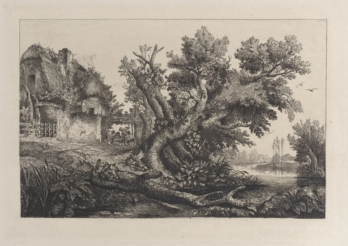 La Tonnelle by Charles-François Daubigny, print, 1838