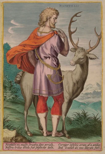 Napthali by Jan Sadeler I, portfolio, 1585