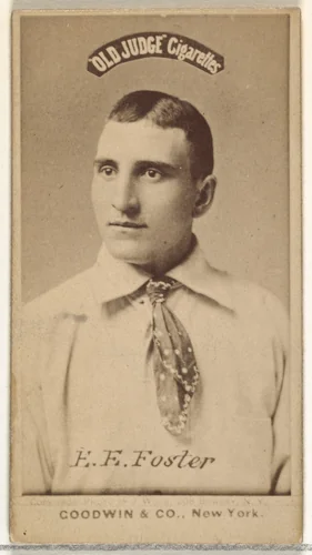 F.F. Foster, from the Old Judge series (N172) for Old Judge Cigarettes by Goodwin & Company, photograph, 1887-1890