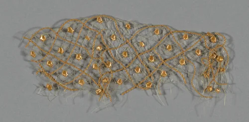 Fragment (Bonnet Trim) by Probably Europe, textile, 1840-1850