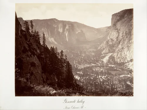 Yosemite Valley from Glacier Point by Carleton E. Watkins, photograph, 1870-1874