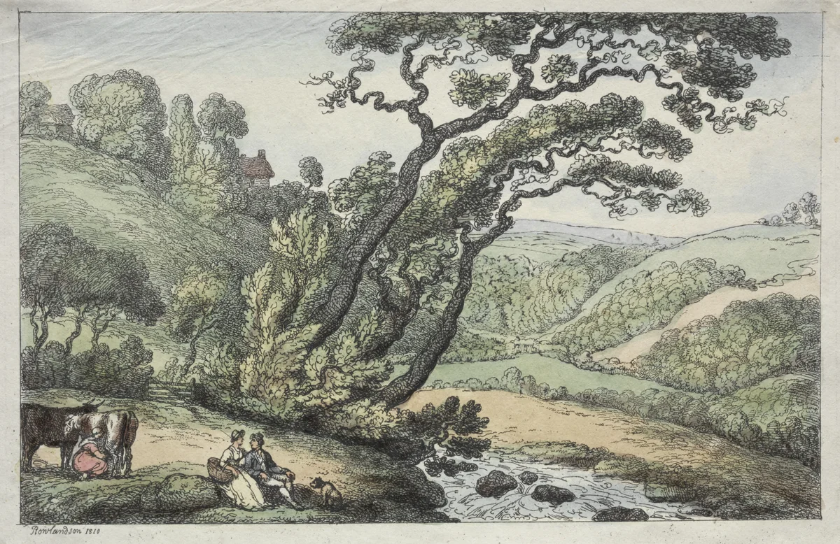 A Cornish View by Thomas Rowlandson, print, 1810