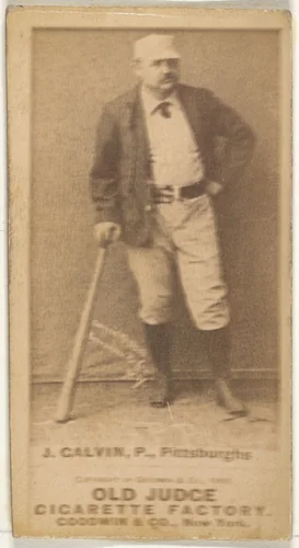 James Francis "Pud" Galvin, Pitcher, Pittsburgh, from the Old Judge series (N172) for Old Judge Cigarettes by Goodwin & Company, photograph, 1887