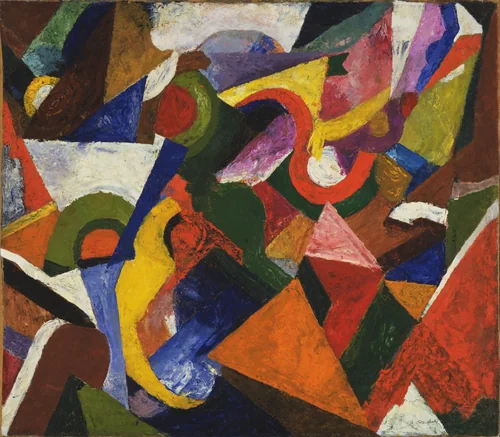 Simultaneous Contrasts by James Henry Daugherty, painting, 1918