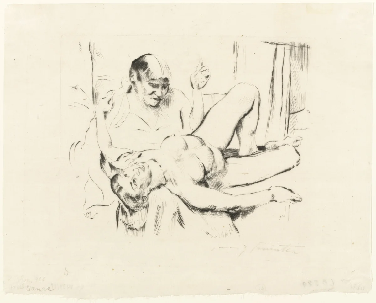 Prophecy (Weissagung) by Lovis Corinth, print, 1914