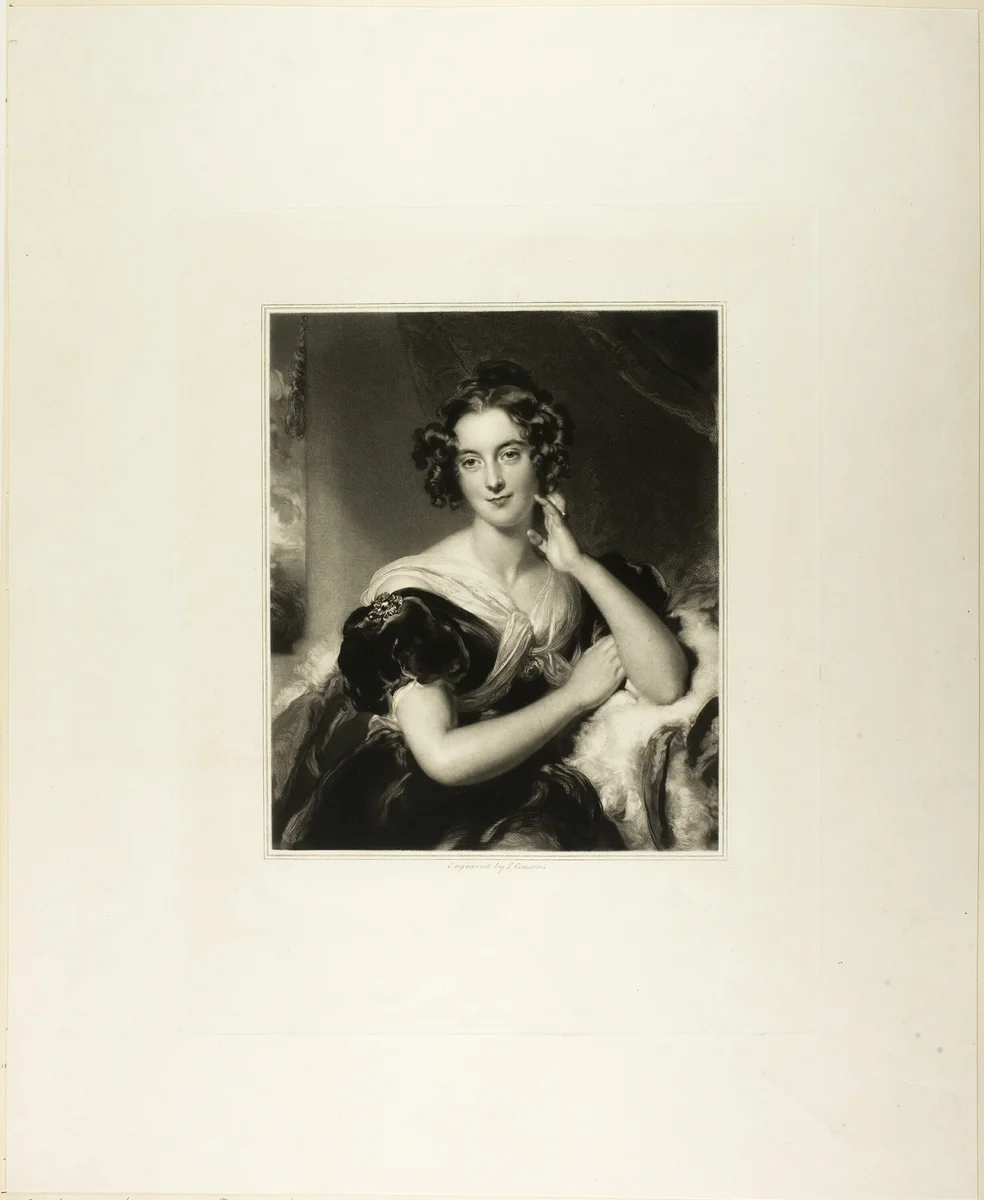 Miss Julia MacDonald by Samuel Cousins, print, 1830-1831