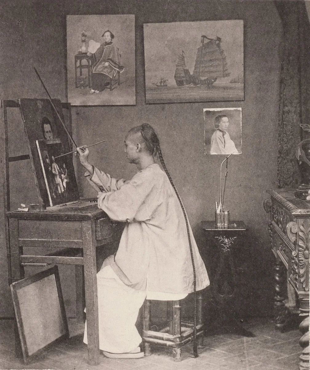 A Hong-Kong Artist by John Thomson, photograph, 1873