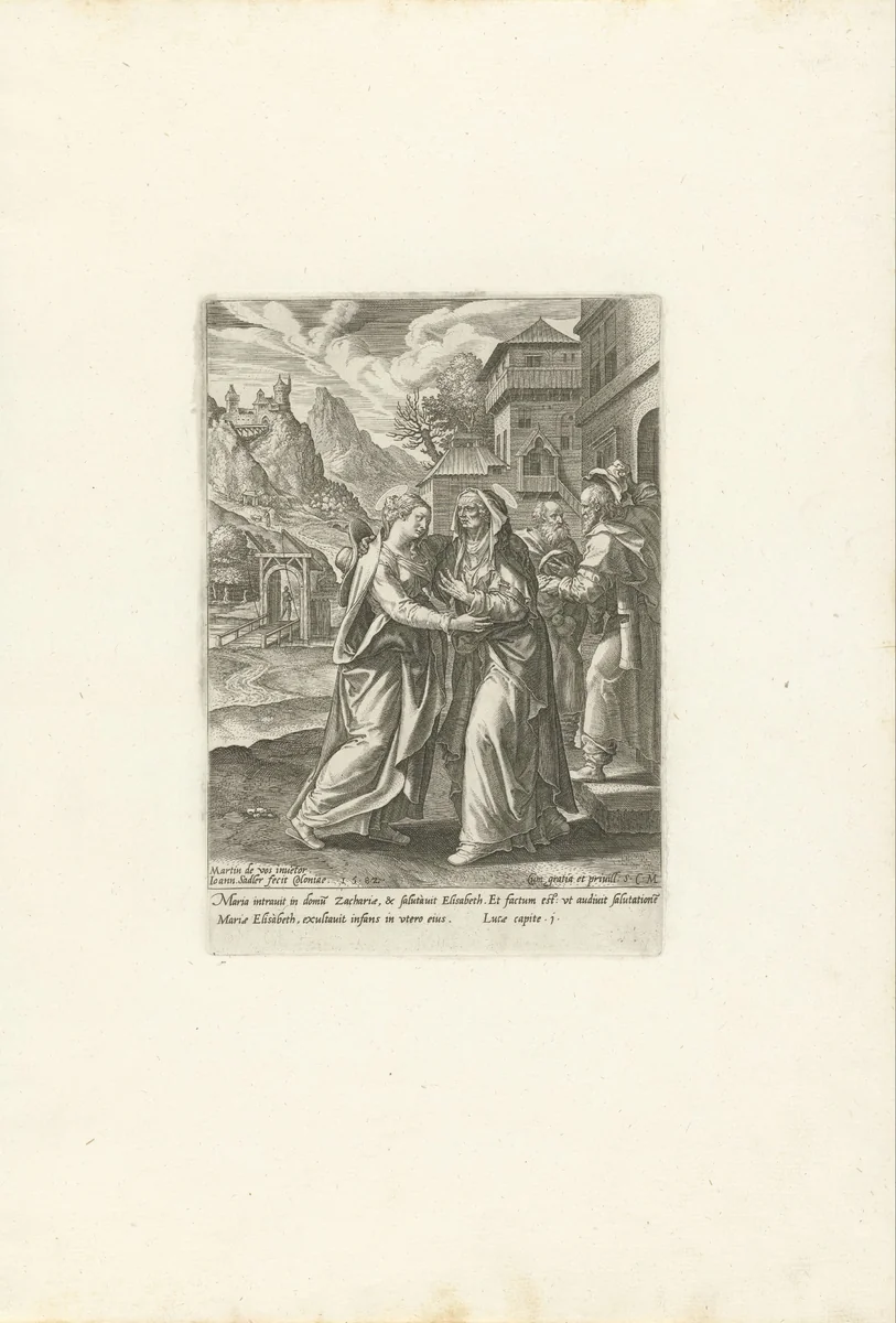 Visitatie by Unknown, print, 1582