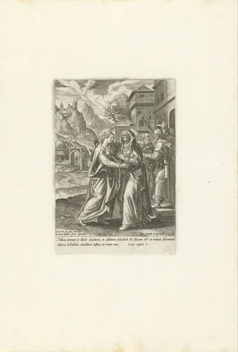 Visitatie by Unknown, print, 1582
