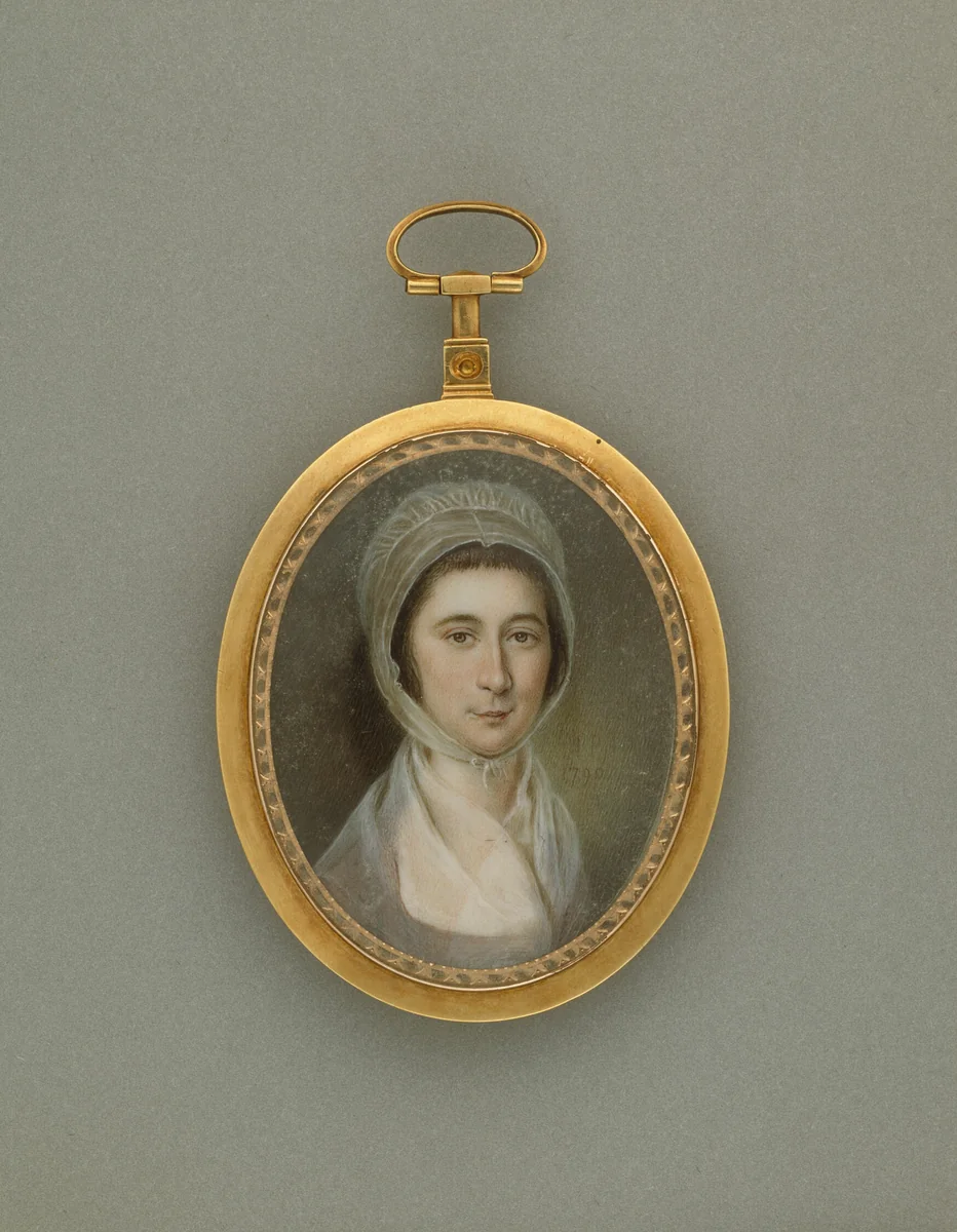 Mary (Polly) Lawton Bringhurst by James Peale, painting, 1790