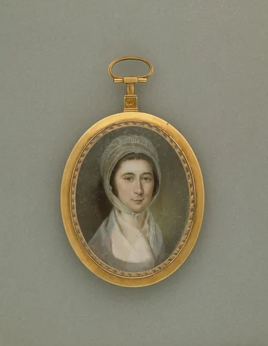 Mary (Polly) Lawton Bringhurst by James Peale, painting, 1790