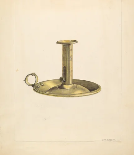 Candlestick by John Jordan, index of american design, 1937
