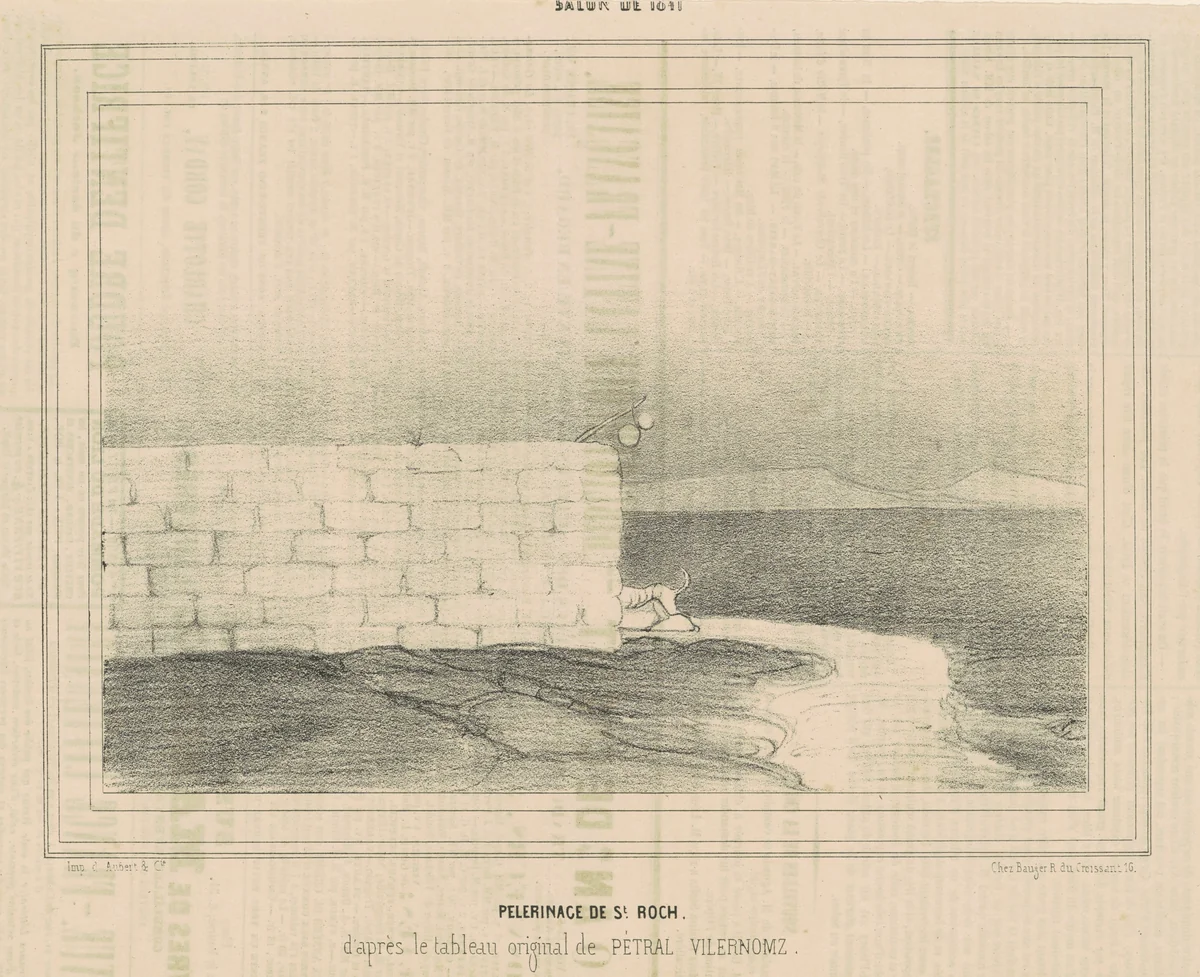 Pélerinage de St Roch by Honoré Daumier, print, 1840