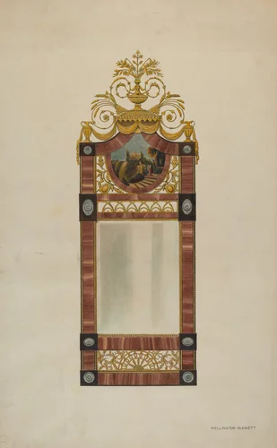 Mirror by Wellington Blewett, index of american design, 1937