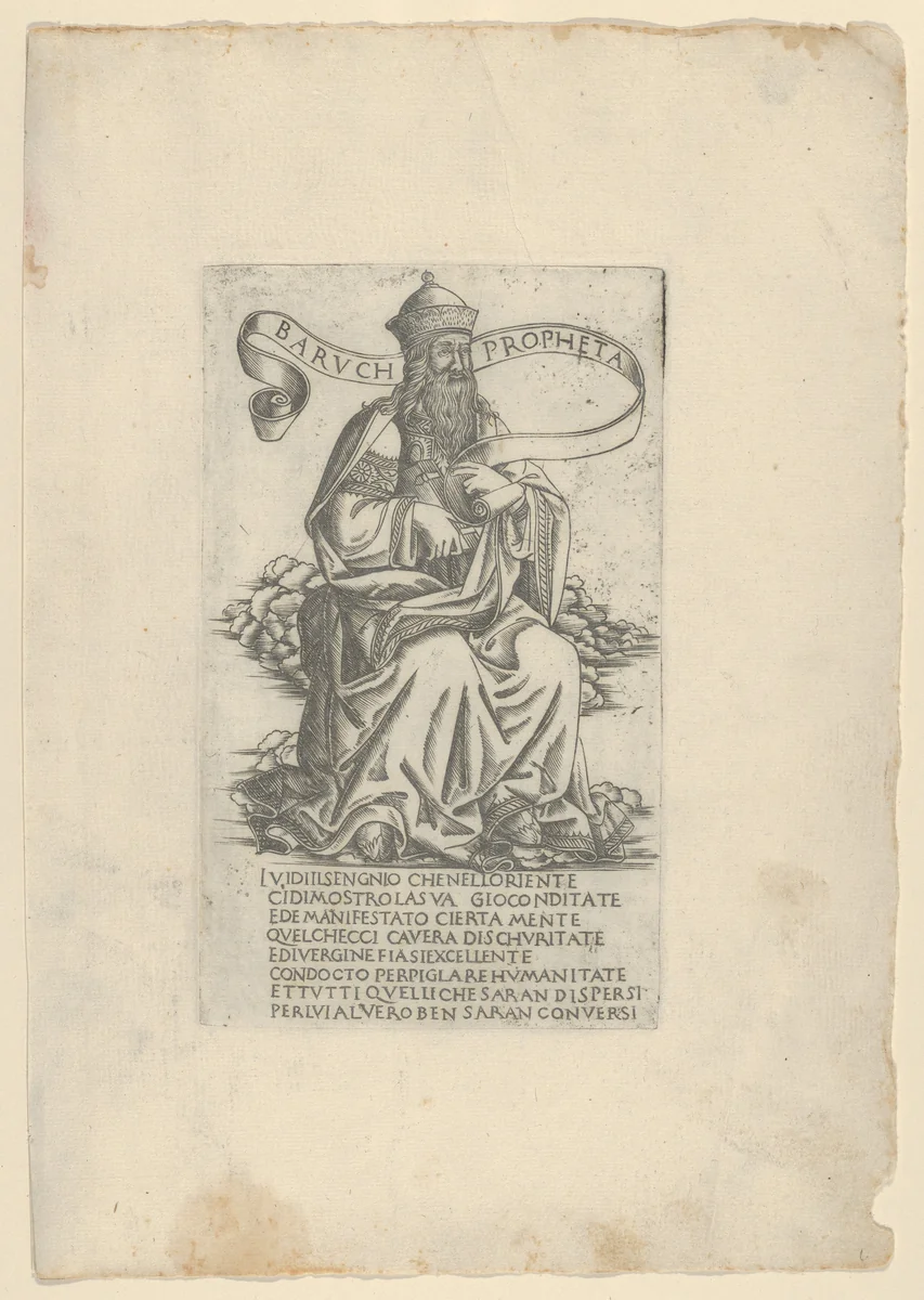 The Prophet Jeremiah, from Prophets and Sibyls by Francesco Rosselli, print, 1480-1490