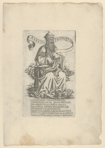 The Prophet Jeremiah, from Prophets and Sibyls by Francesco Rosselli, print, 1480-1490