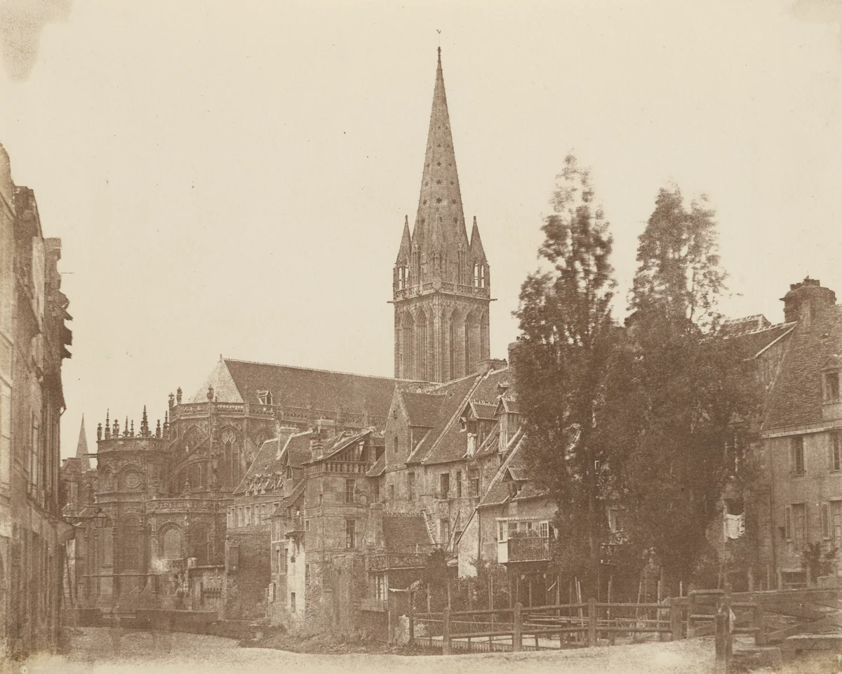 St. Pierre, Caen (view from northeast) by Alfred Capel-Cure, photograph, 1856