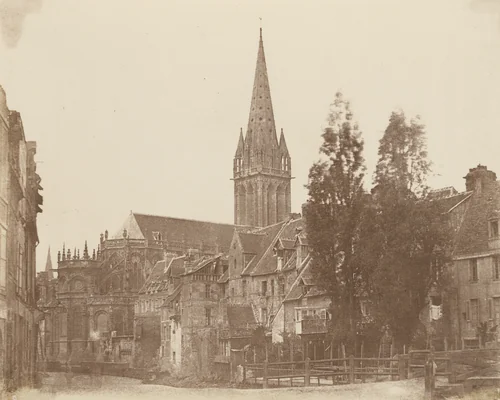 St. Pierre, Caen (view from northeast) by Alfred Capel-Cure, photograph, 1856