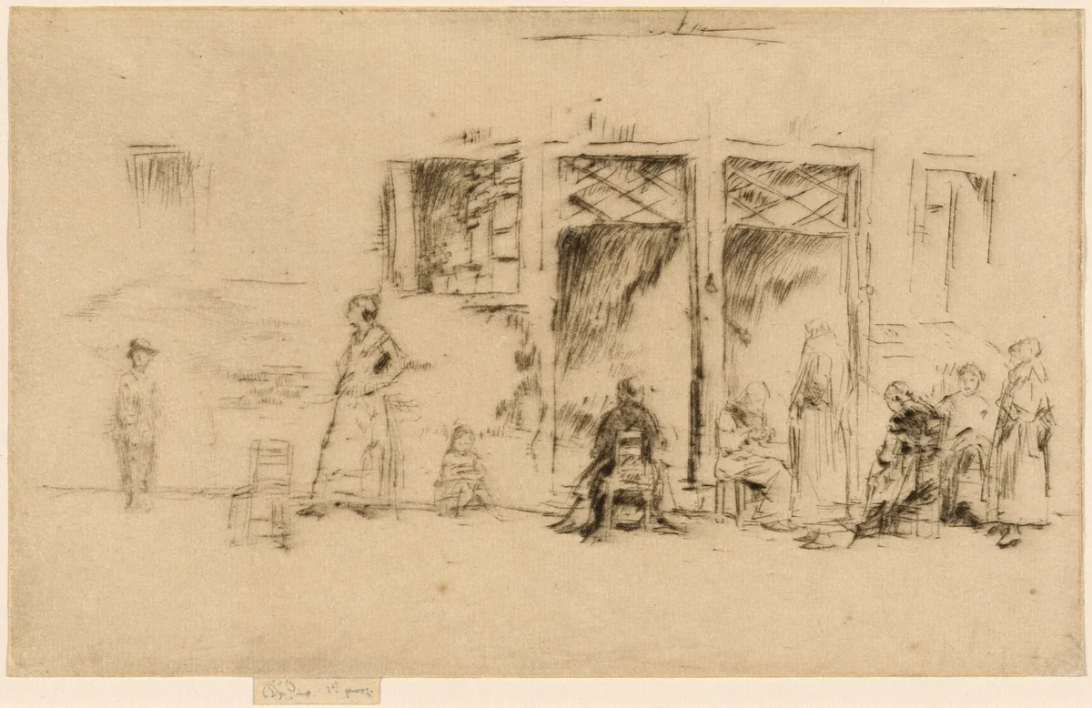 Old Women by James McNeill Whistler, print, 1879-1880