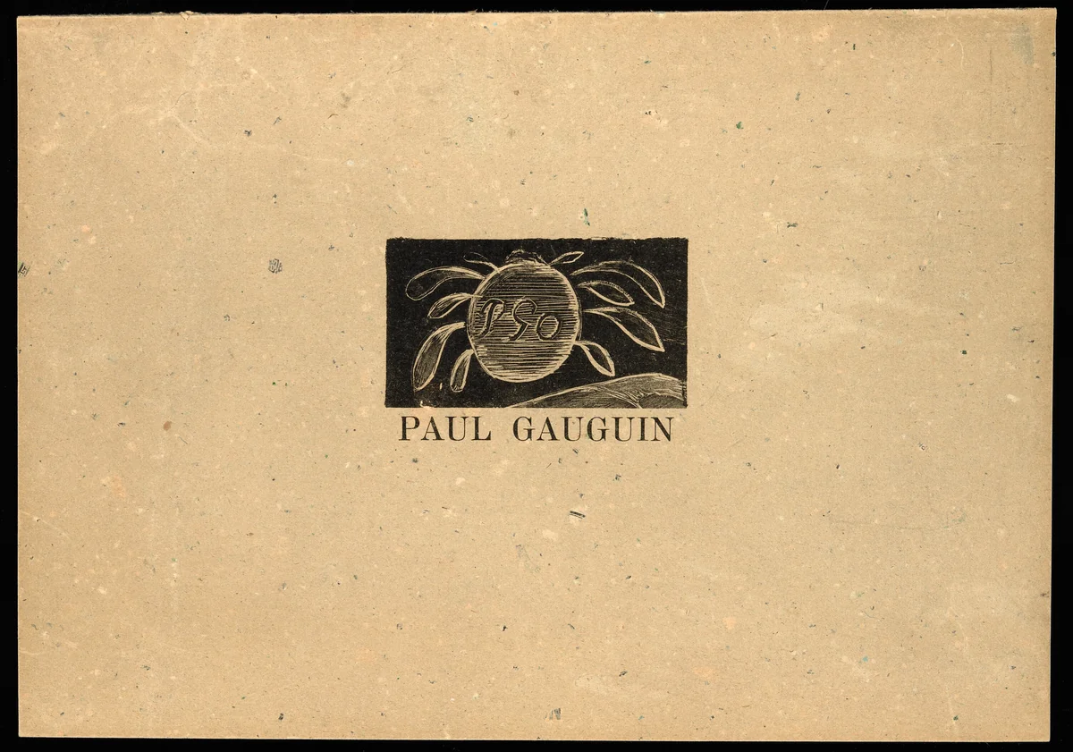Cover to Paul Gauguin: 10 Traesnit (Pola Gauguin Portfolio) by Pola Gauguin, print, 1921