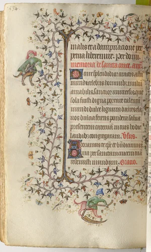 Hours of Charles the Noble, King of Navarre (1361-1425): fol. 261v, Text by Master of the Brussels Initials and Associates, book, 1400-1410