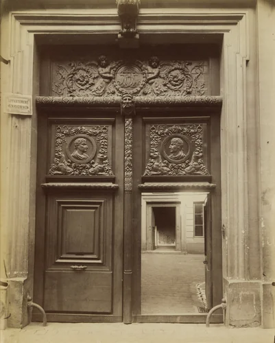 Hôtel des Archevêques de Lyon, rue Saint-André-des-Arts, 58 by Eugène Atget, photograph, 1900
