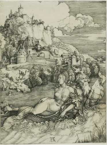 The Sea Monster by Albrecht Dürer, print, 1498