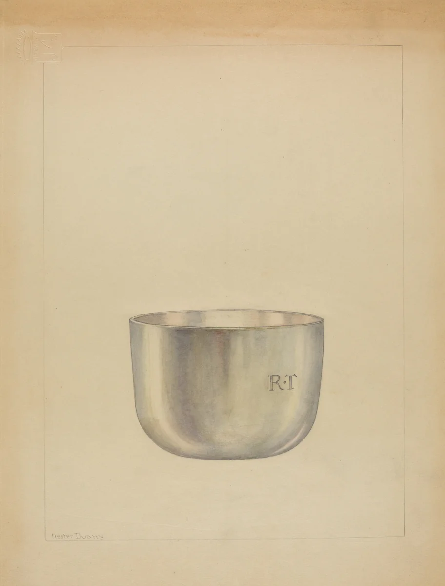 Silver Bowl by Hester Duany, index of american design, 1937