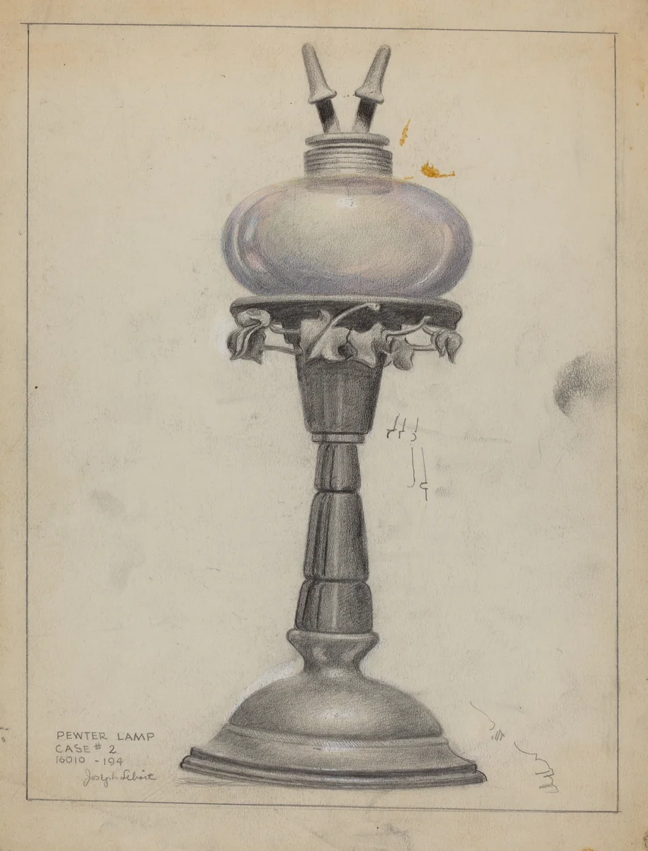 Lamp by Joseph Leboit, index of american design, 1936