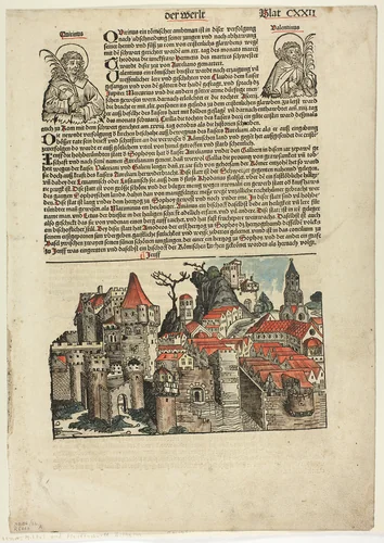 Geneva from Schedel Weltchronik (Schedel’s World History), Plate 22 from Woodcuts from Books of the 15th Century by Michel Wolgemut
Wilhelm Pleydenwurff
Anton Koberger
Hartmann Schedel
Wilhelm Ludwig Schreiber, print, 1493